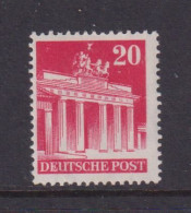 GERMANY (BRITISH AMERICAN ZONE)  -  1948 Building Definitive 20pf Lightly Hinged Mint - Postfris