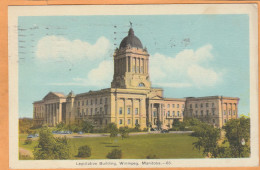 Winnipeg Manitoba Canada Old Postcard - Winnipeg