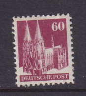 GERMANY (BRITISH AMERICAN ZONE)  -  1948 Building Definitive 60pf Lightly Hinged Mint - Nuovi
