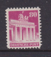 GERMANY (BRITISH AMERICAN ZONE)  -  1948 Building Definitive 80pf Lightly Hinged Mint - Ungebraucht