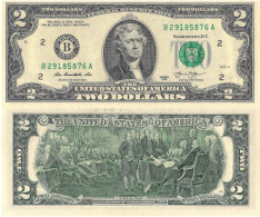 USA, $2 Dollars, Federal Reserve Bank Of New York "B", P538, 2013, UNC - Non Classificati