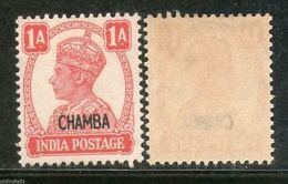 India CHAMBA State KG VI 1An Postage Stamp SG 111 / Sc 92 Cat �3 1v MNH - Chamba