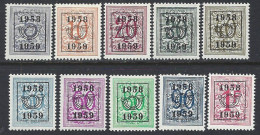 (BL63)   PRE 676/85, 10 Valeurs  ** - Typo Precancels 1951-80 (Figure On Lion)