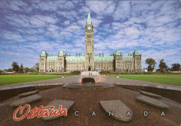 CPM - CANADA - OTTAWA - L'EDIFICE DU PARLEMENT ET LA FLAMME DU CENTENAIRE - Ottawa