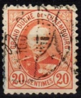 Luxemburg  1891 Mi  59D - 1891 Adolphe Frontansicht