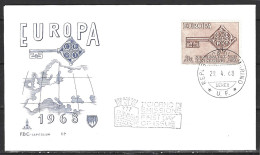 SAINT MARIN. N°720 Sur Enveloppe 1er Jour (FDC) De 1968. Europa'68. - 1968