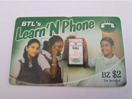 BELIZE Prepaid Card $2,-LEARN N PHONE /  BTL   Used Card  **15354** - Belice