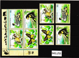 IMGJ/55 VEREINTE NATIONEN NEW YORK 1998 Michl  767/70 ZD VIERERBLOCK + SATZ  ** Postfrisch SIEHE ABBILDUNG - Unused Stamps