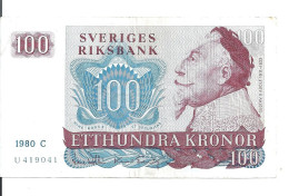 SUEDE 100 KRONOR 1980 VF+ P 54 C - Suède