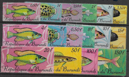 Burundi Fish Set Mnh ** 38 Euros 1967 - Nuevos