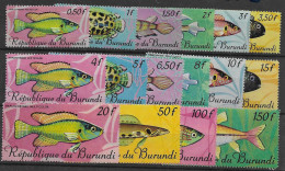 Burundi Fish Set Mnh ** 38 Euros 1967 - Nuovi