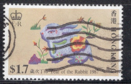 Hong Kong 1987 A Single Stamp From The Chinese New Year - Year Of The Rabbit In Fine Used. - Oblitérés