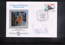 Austria / Oesterreich 1976 Olympic Games Innsbruck - Downhill BERNHARD RUSSI Original Signature - Winter 1976: Innsbruck