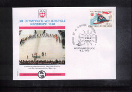 Austria / Oesterreich 1976 Olympic Games Innsbruck - Opening Ceremony  Interesting Cover - Inverno1976: Innsbruck