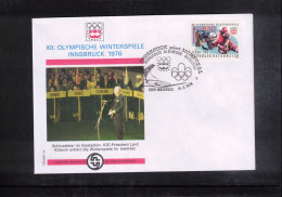 Austria / Oesterreich 1976 Olympic Games Innsbruck - Closing Ceremony  Interesting Cover - Winter 1976: Innsbruck