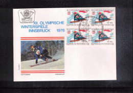 Austria / Oesterreich 1976 Olympic Games Innsbruck - Skiing Interesting Cover - Winter 1976: Innsbruck