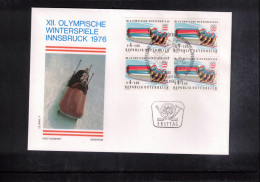 Austria / Oesterreich 1976 Olympic Games Innsbruck - Bob Interesting Cover - Winter 1976: Innsbruck