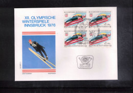 Austria / Oesterreich 1976 Olympic Games Innsbruck - Ski Jumping Interesting Cover - Inverno1976: Innsbruck