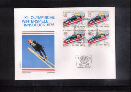 Austria / Oesterreich 1976 Olympic Games Innsbruck - Ski Jumping Interesting Cover - Winter 1976: Innsbruck