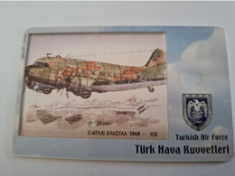 TURKIJE / 100 UNITS/ CHIPCARD/ TURKISH AIR FORCE  / DIFFERENT PLANES /        Fine Used Card  **15369** - Türkei