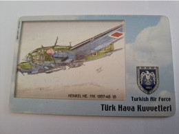 TURKIJE / 100 UNITS/ CHIPCARD/ TURKISH AIR FORCE  / DIFFERENT PLANES /        Fine Used Card  **15370** - Türkei