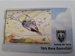 TURKIJE / 100 UNITS/ CHIPCARD/ TURKISH AIR FORCE  / DIFFERENT PLANES /        Fine Used Card  **15371** - Türkei