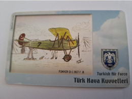 TURKIJE / 50 UNITS/ CHIPCARD/ TURKISH AIR FORCE  / DIFFERENT PLANES /        Fine Used Card  **15372** - Türkei