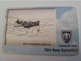 TURKIJE / 50 UNITS/ CHIPCARD/ TURKISH AIR FORCE  / DIFFERENT PLANES /        Fine Used Card  **15373** - Turquie