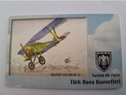 TURKIJE / 50 UNITS/ CHIPCARD/ TURKISH AIR FORCE  / DIFFERENT PLANES /        Fine Used Card  **15380** - Turkey