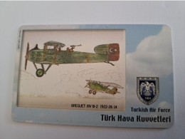 TURKIJE / 50 UNITS/ CHIPCARD/ TURKISH AIR FORCE  / DIFFERENT PLANES /        Fine Used Card  **15381** - Türkei
