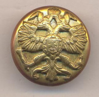 Buttons.Russian Empire. With Applied Eagle, Gilding. Early 19th Century. 22 Mm. Rarity! - Knöpfe