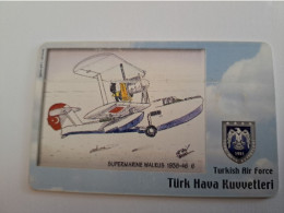 TURKIJE / 50 UNITS/ CHIPCARD/ TURKISH AIR FORCE  / DIFFERENT PLANES /        Fine Used Card  **15384** - Turquie