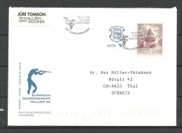 ESTLAND Estonia 1996 European Championship Skeet Trap Shooting Special Cancel Sonderstempel - Tir (Armes)