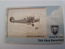 TURKIJE / 50 UNITS/ CHIPCARD/ TURKISH AIR FORCE  / DIFFERENT PLANES /        Fine Used Card  **15385** - Türkei
