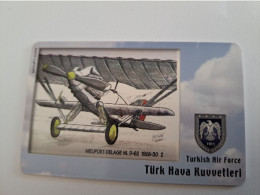 TURKIJE / 50 UNITS/ CHIPCARD/ TURKISH AIR FORCE  / DIFFERENT PLANES /        Fine Used Card  **15386** - Turkey