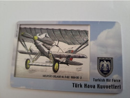 TURKIJE / 50 UNITS/ CHIPCARD/ TURKISH AIR FORCE  / DIFFERENT PLANES /        Fine Used Card  **15386** - Turquie