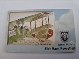 TURKIJE / 50 UNITS/ CHIPCARD/ TURKISH AIR FORCE  / DIFFERENT PLANES /        Fine Used Card  **15391** - Turquie