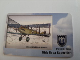 TURKIJE / 50 UNITS/ CHIPCARD/ TURKISH AIR FORCE  / DIFFERENT PLANES /        Fine Used Card  **15392** - Turkey