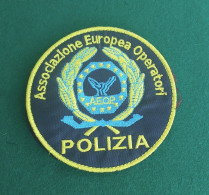 Patch Vintage A.E.O.P.  Associazione Europea Operatori Polizia Usato - Policia