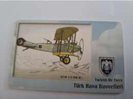 TURKIJE / 50 UNITS/ CHIPCARD/ TURKISH AIR FORCE  / DIFFERENT PLANES /        Fine Used Card  **15393** - Turquie