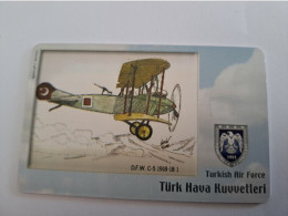 TURKIJE / 50 UNITS/ CHIPCARD/ TURKISH AIR FORCE  / DIFFERENT PLANES /        Fine Used Card  **15393** - Türkei