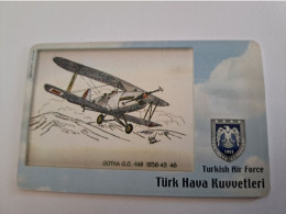 TURKIJE / 50 UNITS/ CHIPCARD/ TURKISH AIR FORCE  / DIFFERENT PLANES /        Fine Used Card  **15394** - Türkei