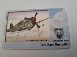TURKIJE / 50 UNITS/ CHIPCARD/ TURKISH AIR FORCE  / DIFFERENT PLANES /        Fine Used Card  **15396** - Türkei
