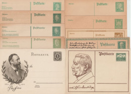1923/1931 - WEIMAR - 10 ENTIERS POSTAUX TOUS DIFFERENTS NEUFS ! - Postcards