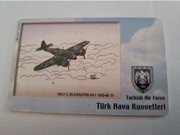 TURKIJE / 50 UNITS/ CHIPCARD/ TURKISH AIR FORCE  / DIFFERENT PLANES /        Fine Used Card  **15399** - Turquie