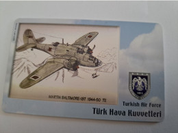 TURKIJE / 50 UNITS/ CHIPCARD/ TURKISH AIR FORCE  / DIFFERENT PLANES /        Fine Used Card  **15400** - Turquie