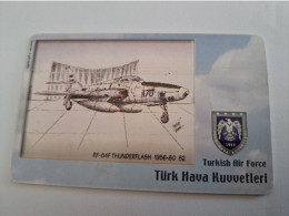 TURKIJE / 50 UNITS/ CHIPCARD/ TURKISH AIR FORCE  / DIFFERENT PLANES /        Fine Used Card  **15402** - Turquie