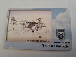 TURKIJE / 50 UNITS/ CHIPCARD/ TURKISH AIR FORCE  / DIFFERENT PLANES /        Fine Used Card  **15404** - Turchia