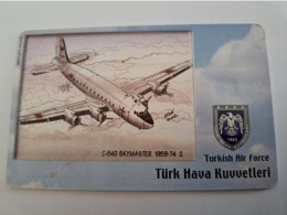 TURKIJE / 50 UNITS/ CHIPCARD/ TURKISH AIR FORCE  / DIFFERENT PLANES /        Fine Used Card  **15405** - Turchia