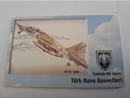 TURKIJE / 50 UNITS/ CHIPCARD/ TURKISH AIR FORCE  / DIFFERENT PLANES /        Fine Used Card  **15406** - Turkey